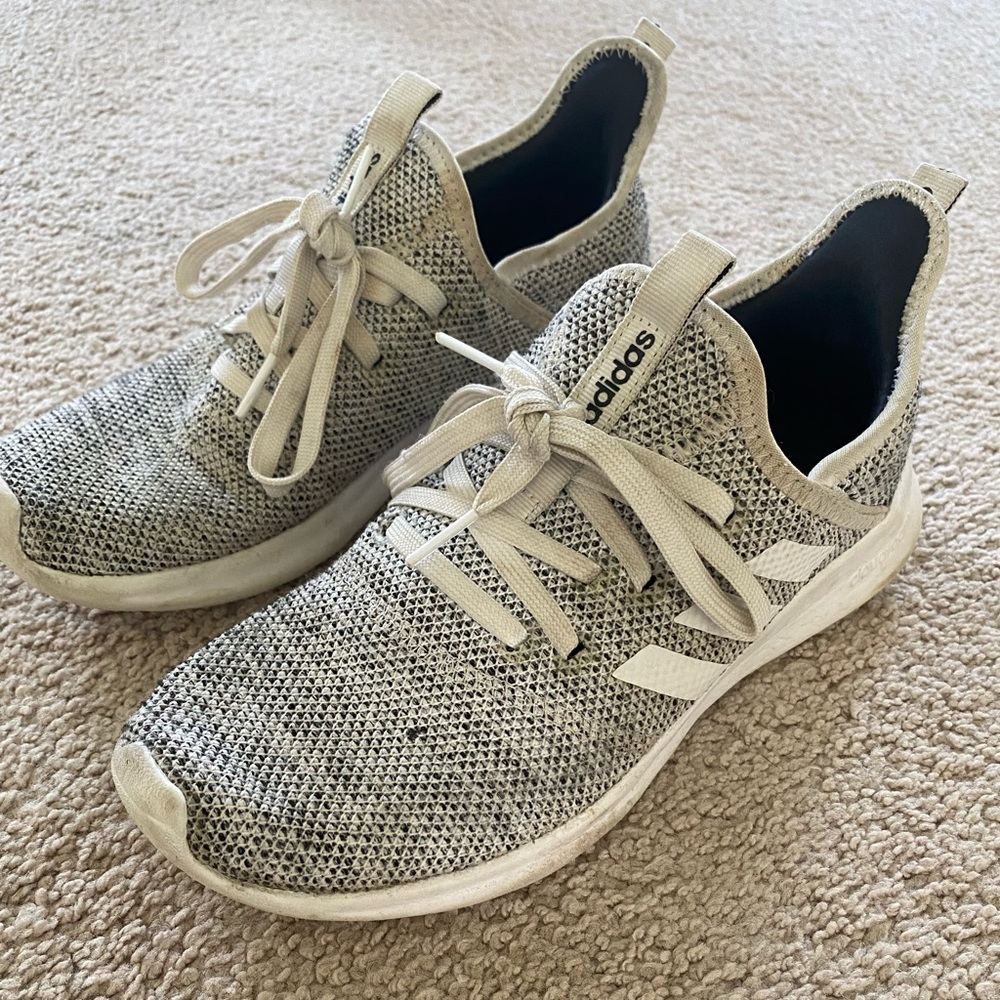 Adidas Running Shoes, Black and White